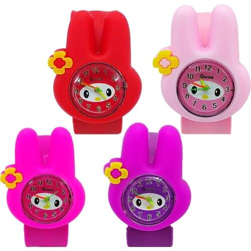 Good quality Rabbit Anime Student Watch for Girls Clock Fashion Flamingo Watches Children Wristwatches Kids Quartz digital Watch