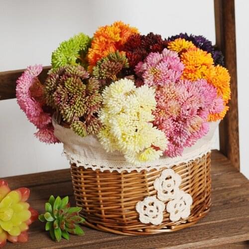 Artificial Colorful Plastic Soft Glue Rice Seed Mini Fake Fruit Wedding Decor Flowers Succulent Plant Bonsai Home Decor