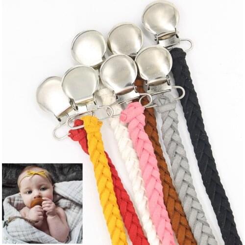 Leather Baby Silicone Pacifier Clips Chain Dummy Clip Pacifier Holder Nipple Soother Chain For Baby Infant Feeding Supplies Gift