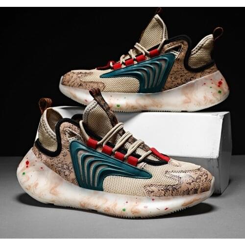 Vip Link New Air Mesh Sneakers Summer Breathable Running Shoes Men Graffiti Chinese Style Fashion Footwear High Street Zapatilla