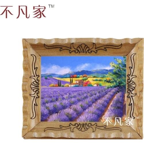 Dollhouse 1:12 scale miniature Lavenders garden painting sh-002