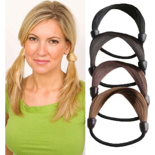 Fashion Wig Elastic Hair bands Scrunchies Hair Tie Ropes Headwear Ponytail Holder Wig Hairbands Hairdress Girls Hair Accessories