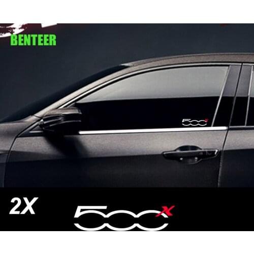 2pcs Car windows sticker for fiat 500x