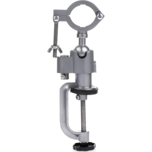 Mini Drill Holder Stand Clamp-on Electric Drill Bench Back 360 Rotating Bench Grinder Blacket Used for Dremel