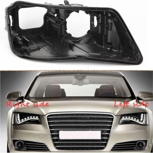 Headlight Base for Audi A8 2011 2012 2013 Headlamp House Car Rear Base Front Auto Headlight Back House