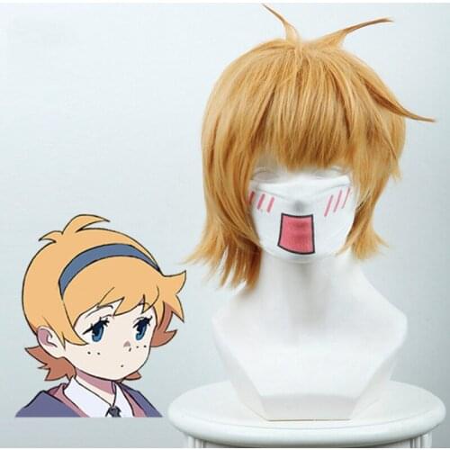 Anime Little Witch Academia Cosplay Wigs Lotte Yansson Cosplay Heat Resistant Synthetic Wig Hair Halloween Carnival Party