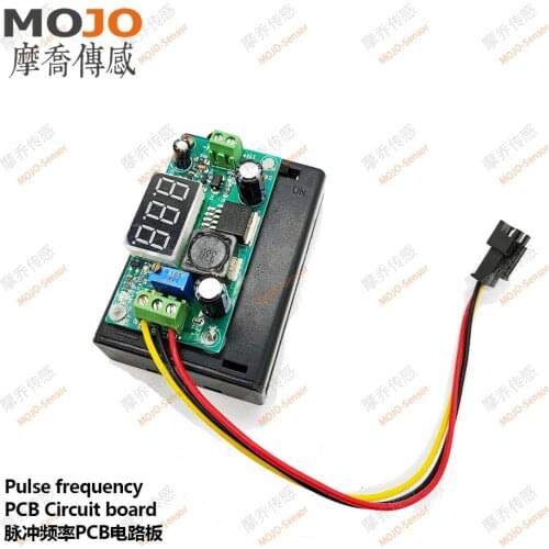 PCB Board (with battery box) Hall Flowmeter Digital Display Circuit Board Displays Instantaneous Pulse Data Flow Tester