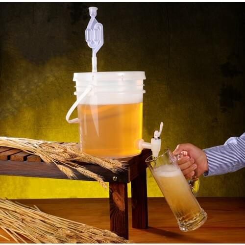 Household plastic bucket for wine fermentation leakproof container Beer fermenter BPA Free 5L 10L