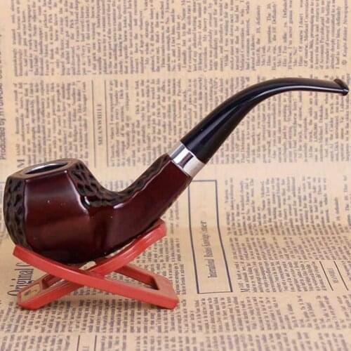 Simple Pipe Chimney Smoking Pipes Mouthpiece Herb Tobacco Pipe Cigar Gifts Narguile Grinder Smoke Cigarette Holder