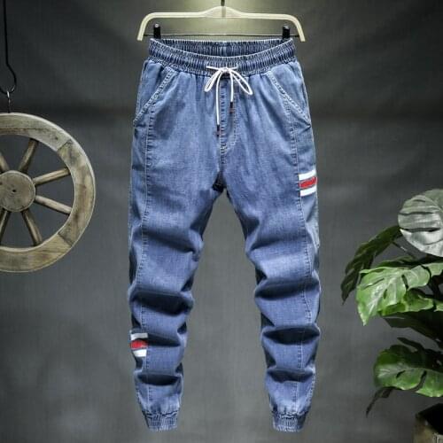 Plus Size M-10XL Whole 2021 Fashion Denim Cropped trousers ripped hole social spirit guy skinny jeans men\s slim pencil pants