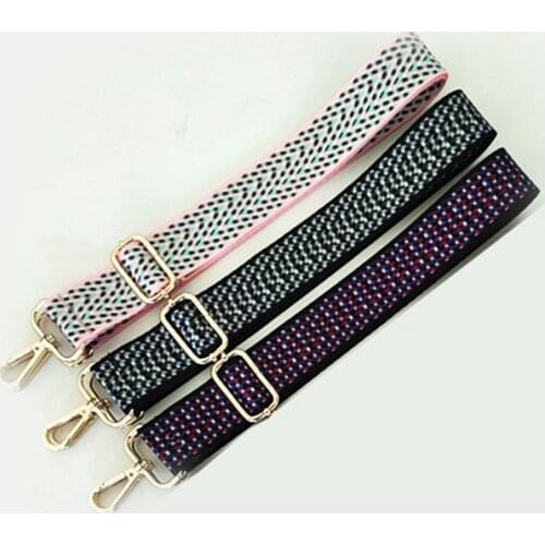 Adjustable Bag Handle Women Removable Diy Shoulder Belts Rainbow Handle Bag Strap For Ladies Crossbody Bags Replacement Belt