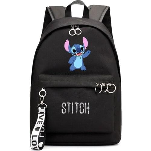 Disney Lilo & Stitch Stitch School Bag Backpack Student Boy Girl School Bag Outdoor Travel Backpack Sports Bag Children Backpack