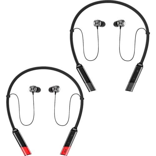 Sports Bluetooth Neckband Headphone Earphone Deep Bass in-Ear Earbuds Lightweight Waterproof for Phone