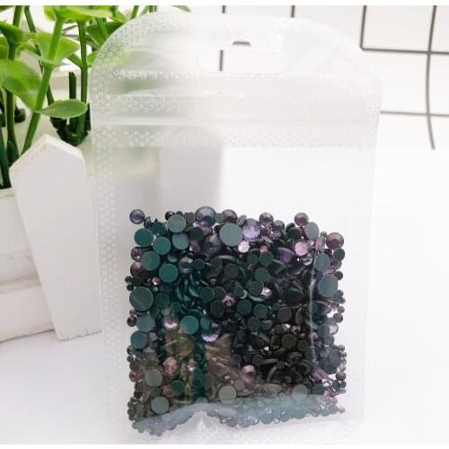 2500pcs/lot Tanzanite Mix sizes Hot fix DMC rhinestones crystal glass trim strass crystal Iron on crystal for garments diy