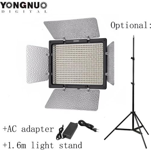 YONGNUO YN600L II 5500K CRI 95 LED Light with 2.4G Wireless Remote Control 600 LED Video Light with AC Power Adapter for DSLR