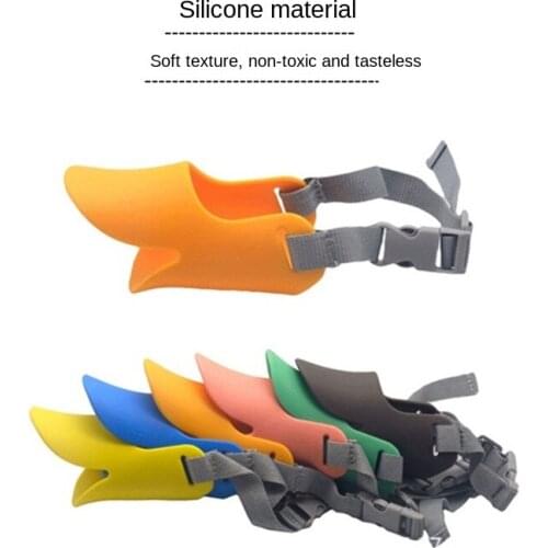 Comfy Soft Silicone Pet Dog Muzzle Breathable Basket Muzzles Dog Mask Bark Bite Mesh Mouth Muzzle Pet Training Accessories