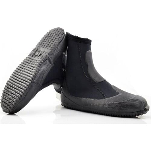 Vulcanized diving shoes, wading shoes, fishing, hunting shoes, anti-skid, high-top