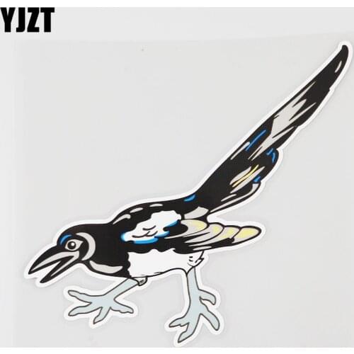YJZT 15.1CM×13.5CM Birds Car Sticker Superior Quality PVC Decal Animal Modeling 11B-0402