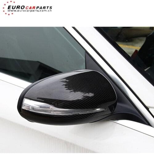 Carbon fiber W205 mirror cover with led for W205 C200 C250 C300 C63 replace original into carbon fiber mirror cover for W205