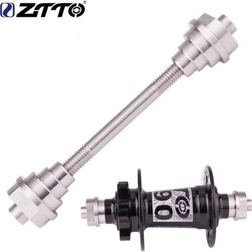 ZTTO Front hub Truing Stand Adapter Tool 20mm 15mm 12mm wheel to 9mm QR Thru Axle Adaptor 100x15 100x12 to 9mm Quick Release hub