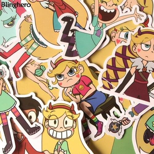 10sets/lot Blinghero Cute Stickers 17Pcs/set Cartoon Scrapbooking Sticker Car Stickers Kids Decal BH0120