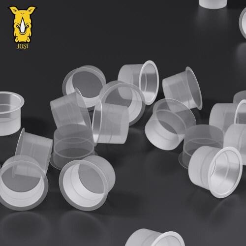 1000Pcs Tattoo Ink Cups S/M/L Disposable Tattoo Accessories Plastic Transparent Pigment Cups