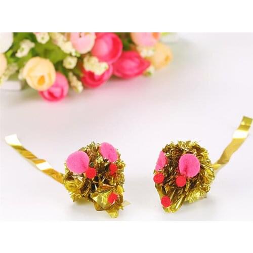 2PCS Crinkle Ball Cat Toy Funny Mice Cat Toys Mini Cat Toy Mice Cat Ball Toy Cat Sound Toy