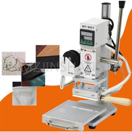 Multifunction Manual Bronzing Machine Leather Branding Machine Hot Stamping Embossing Machine Copper Mold Type Dual Purpose Tool