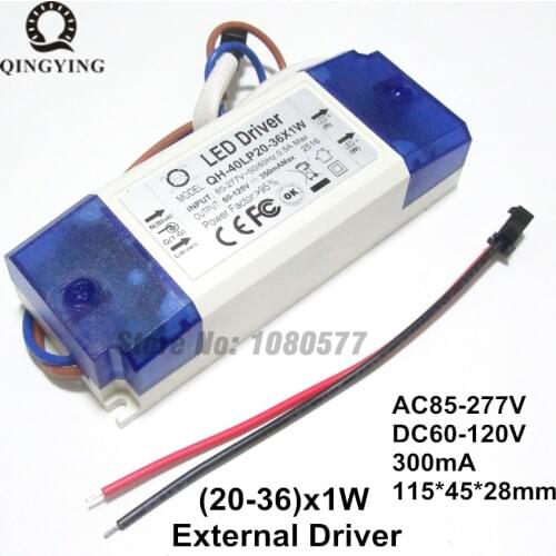 5pcs 3W 5W 10W 20W 30W 40W Lighting Transformers High Quality 300mA Constant Current LED Driver for LED Lamp Bulbs Power Supply