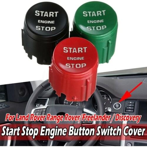 Car Engine Start Stop Button Switch Push Button Cover Trim Cap for Land Rover Range Rover Discovery Freelander