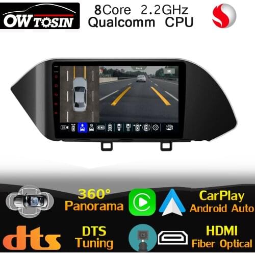 10.1" IPS Qualcomm CPU Android Car Multimedia Player For Hyundai Sonata DN8 2019 2020 DTS HIFI Auto 360 Camera Radio GPS CarPlay