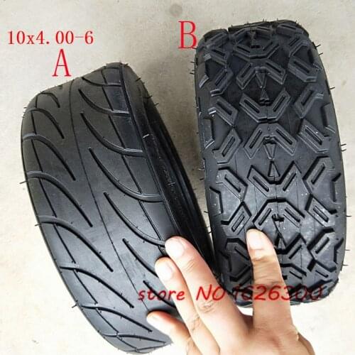 10X4.00-6 10*4.00-6 Tire Tubeless Vacuum Tyre for Electric Citycoco Scooter Go Karts ATV Quad Bike OFF-Road