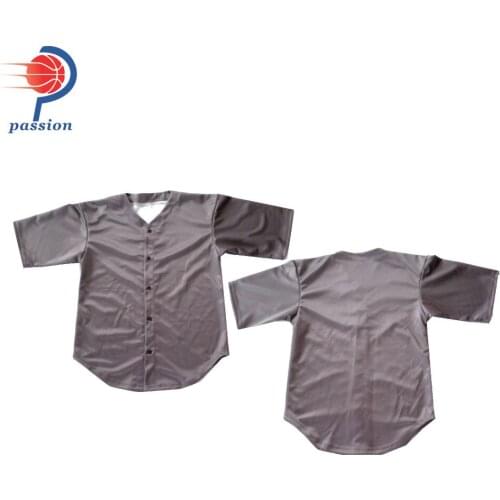 Customized printed or embroidered blank baseball jerseys wholesale