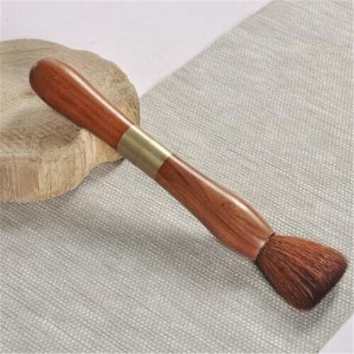 Wooden Handmade Tea Brush Teapot Pen Natural Wood Tea Accessories Cleaning Brush Dual Use Handle Tea Needle Tea Knife