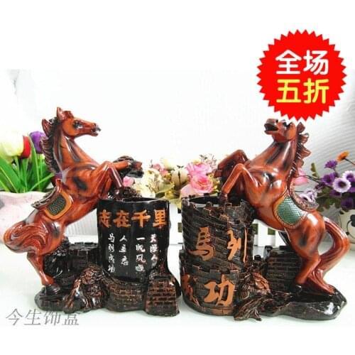 Fine horse pen accessories Home Furnishing desk ornaments crafts business gift, gift friends of students