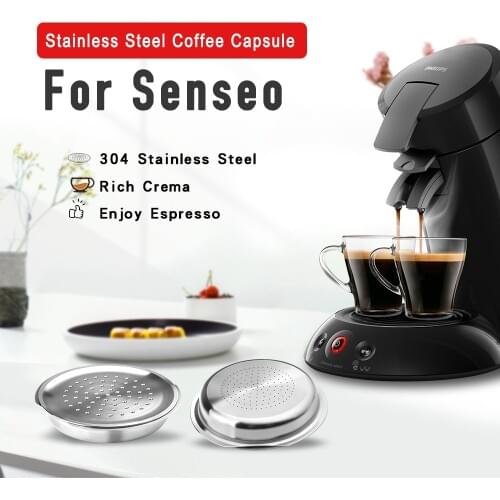 Stainless Steel Coffee Capsule Caps For Philips Senseo coffee machine Rechargeable Coffee Filter Tools Coffeeware