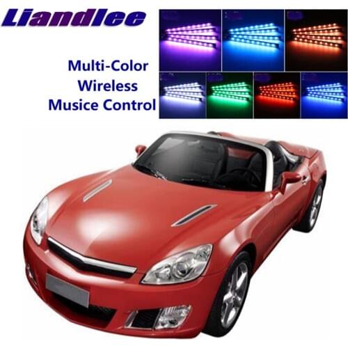 LiandLee Car Glow Interior Floor Decorative Seats Accent Ambient Neon light For Daewoo G2X 2007~2010