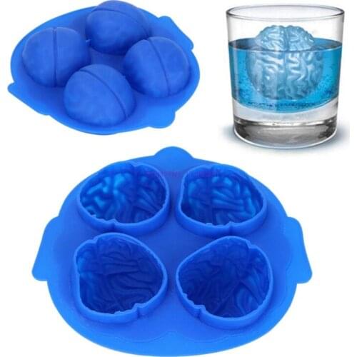 50Pcs/Lot brain shape ice tray Home-made DIY silicone ice cream mold Summer cool drink companion ice bucket silicone