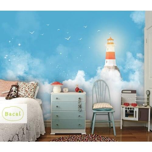 Custom any size 16d Cartoon wall paper Baby Room Decor Kids Bedroom Wall Sticker For Kids Room Nursery Decor 3d mural wallpaper