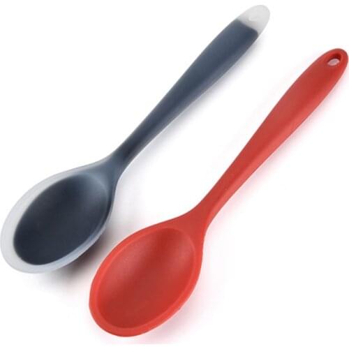 Food Grade Silicone Long-handled Soup Non-Stick Silicone Rubber With Core Spoons And Scoop Kitchen Accessories Kitchen Tool