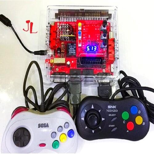 V2.0 JAMMA CBOX / Super Gun Converter Board to SNK D15P Joypad & Saturn Gamepad for JAMMA PCB box MVS Motherboard