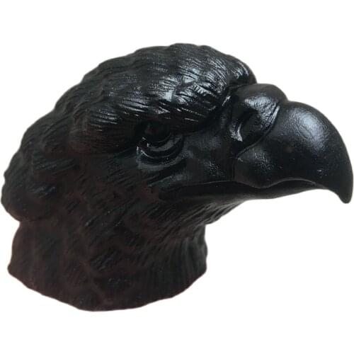 Natural Obsidian Quartz Crystal Sculpture Crystal Skull Halloween 1PC