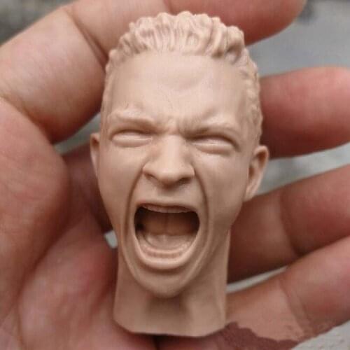 Blank 1/6 The Second World War Phiz Man Head Sculpt Unpainted Fit 12" C Style