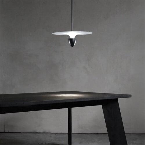 Modern LED Acrylic Glass Pendant Lights UFO Nordic Hanging Lamp Bedroom Suspension Luminaire Loft Industrial Home Decor Lighting