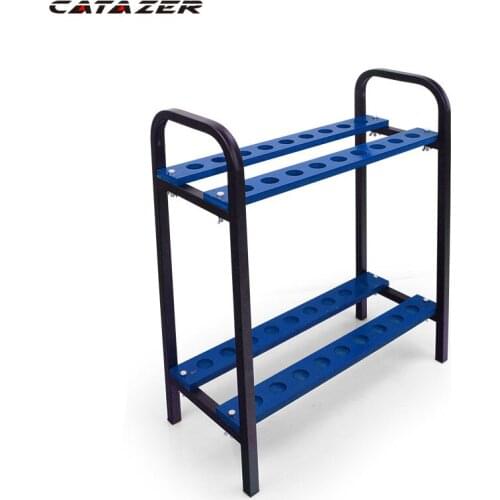 Catazer Golf Club Rack Ball Show Frame Can Hold 18 Clubs Golf Training Aids