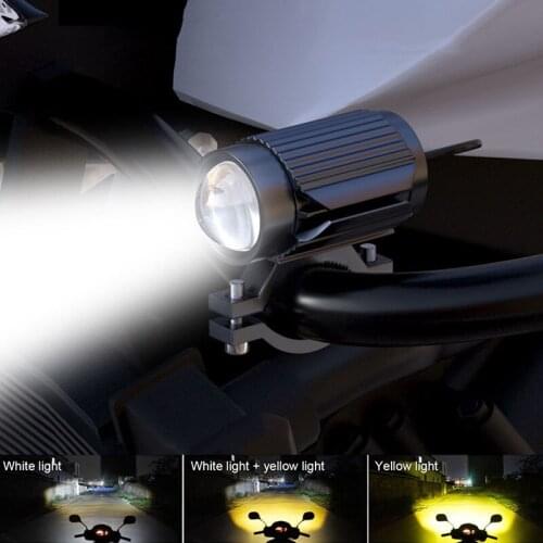 Universal 6000K/4300K/3000K Led Motorcycle Headlight Yellow white Colors Waterproof Spot Fog DRL Lights ATV External Accessories