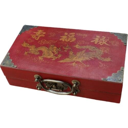 Vintage Chinese Terracotta Warrior 32 Chess Set Wood Table Chess Games Gift