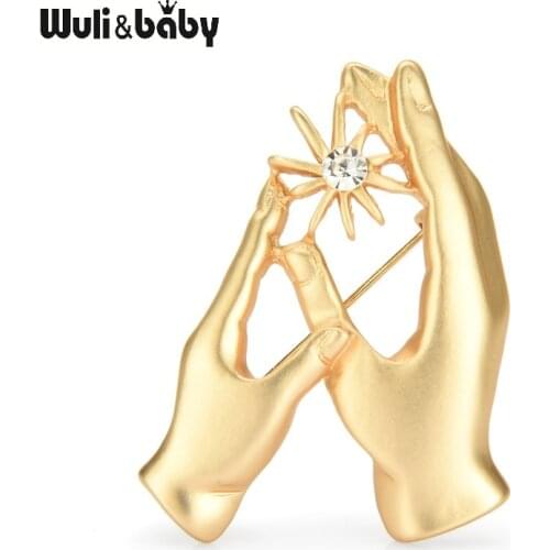 Wuli&baby Silver Brooches For Clothes