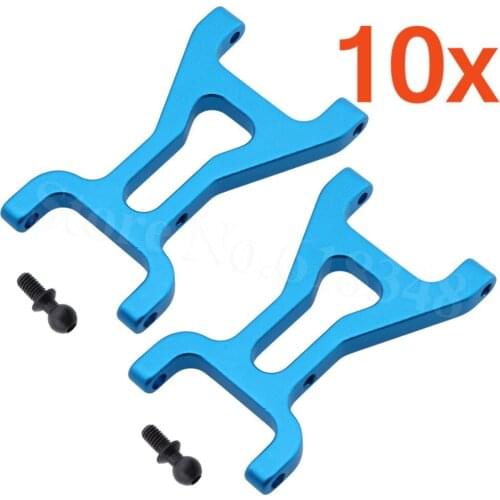 10Pairs/Lot Wltoys A959 A969 A979 Upgrade Parts Aluminium Front Lower Suspension Arm A959-02 Blue For RC HSP1/18 Car 580019