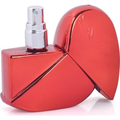 25ML Heart-shaped Liquid Sub-bottling Spray Mini Perfume Spray Travel Portable Electroplating Process Bottle Packing Atomizer